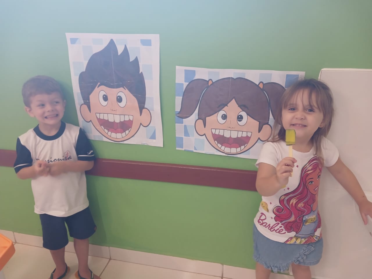 Sa�de bucal  Centro de Educa��o Infantil Passionista Jo�o Paulo II