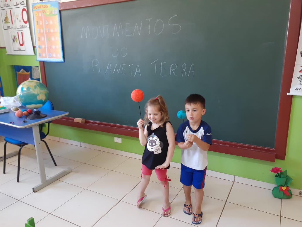Pr� I aprendo o movimento do Planeta Terra Centro de Educa��o Infantil Passionista Jo�o Paulo II