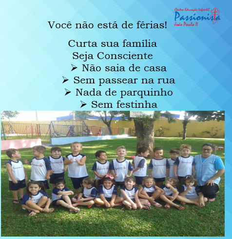Orienta��es sobre Corona V�rus   Centro de Educa��o Infantil Passionista Jo�o Paulo II